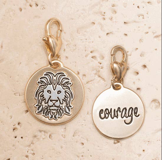 Medallion Charm - Lion - AMANDA BLU