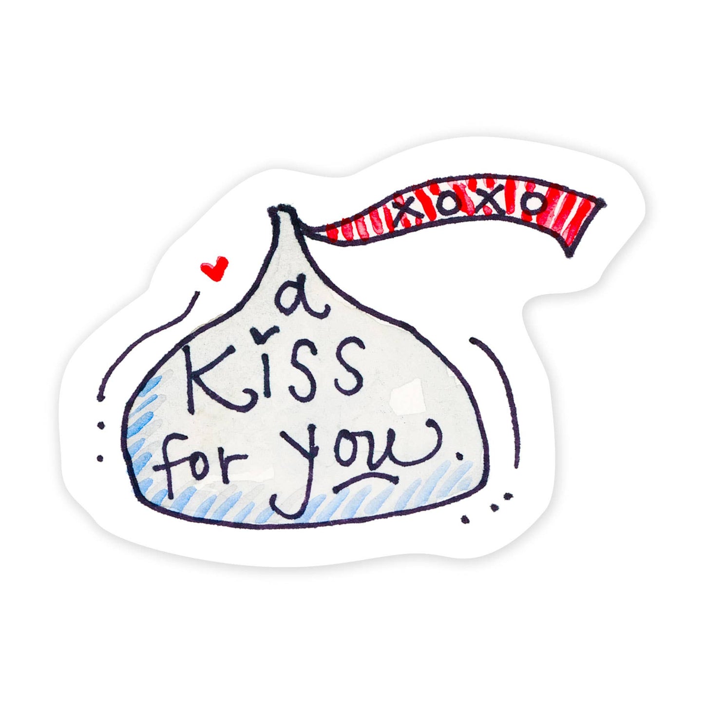A Kiss - 3 Inch Vinyl Art Sticker