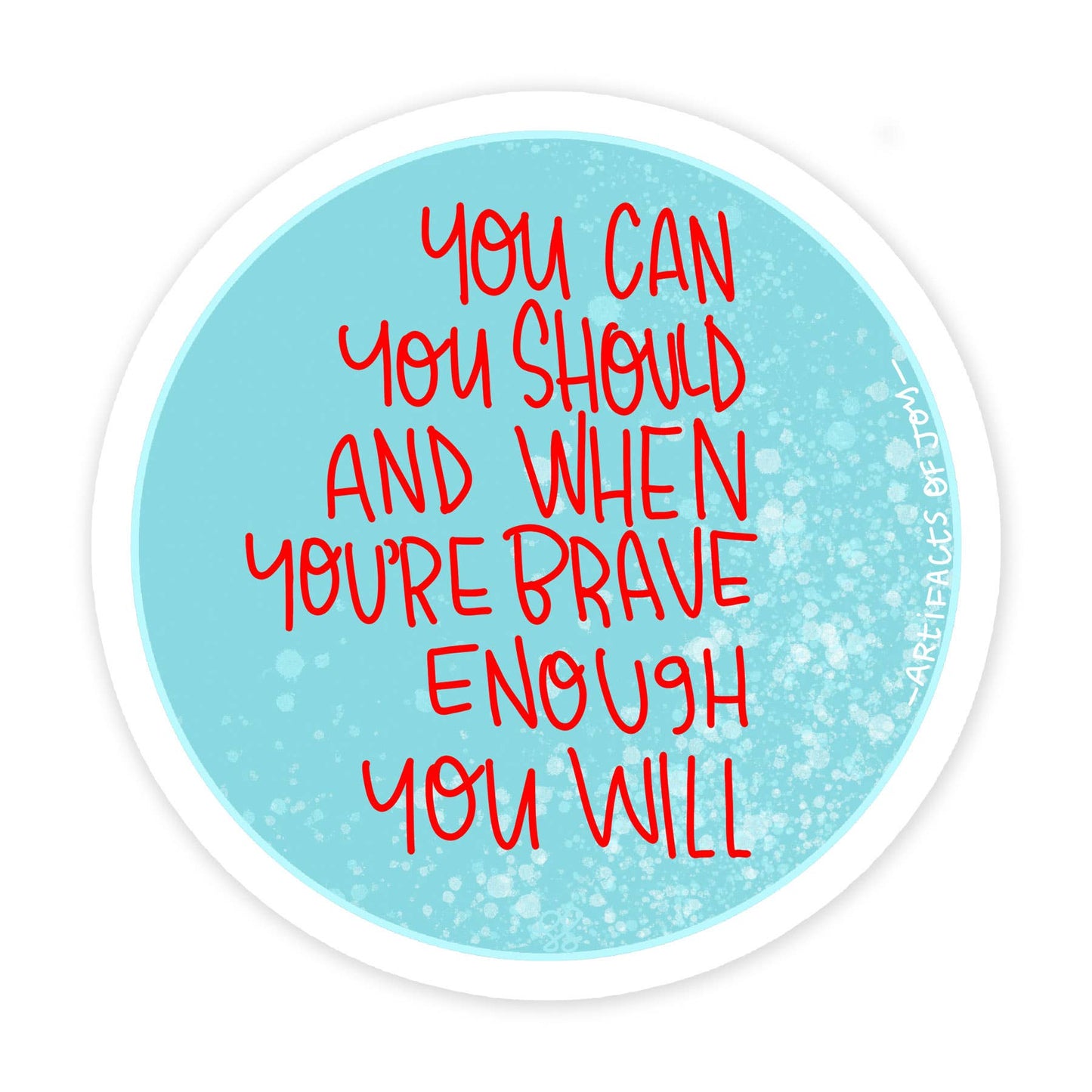 Can - 3 Inch Vinyl Art Sticker