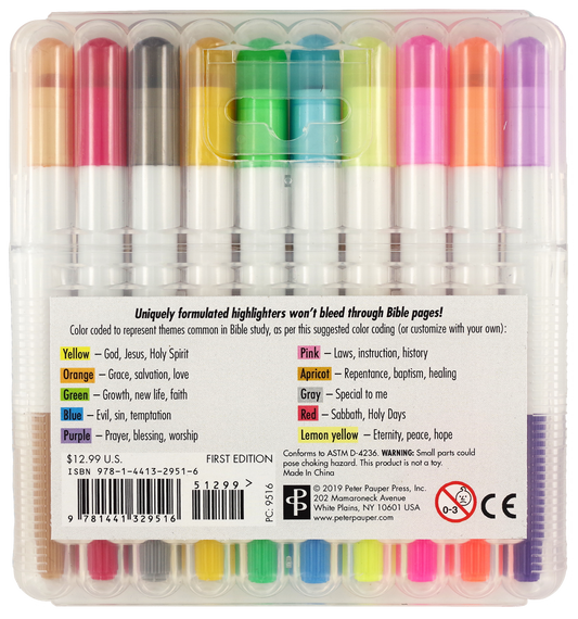 Bible Gel Highlighters (10-piece Set)
