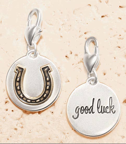 Medallion Charm - Horseshoe - AMANDA BLU