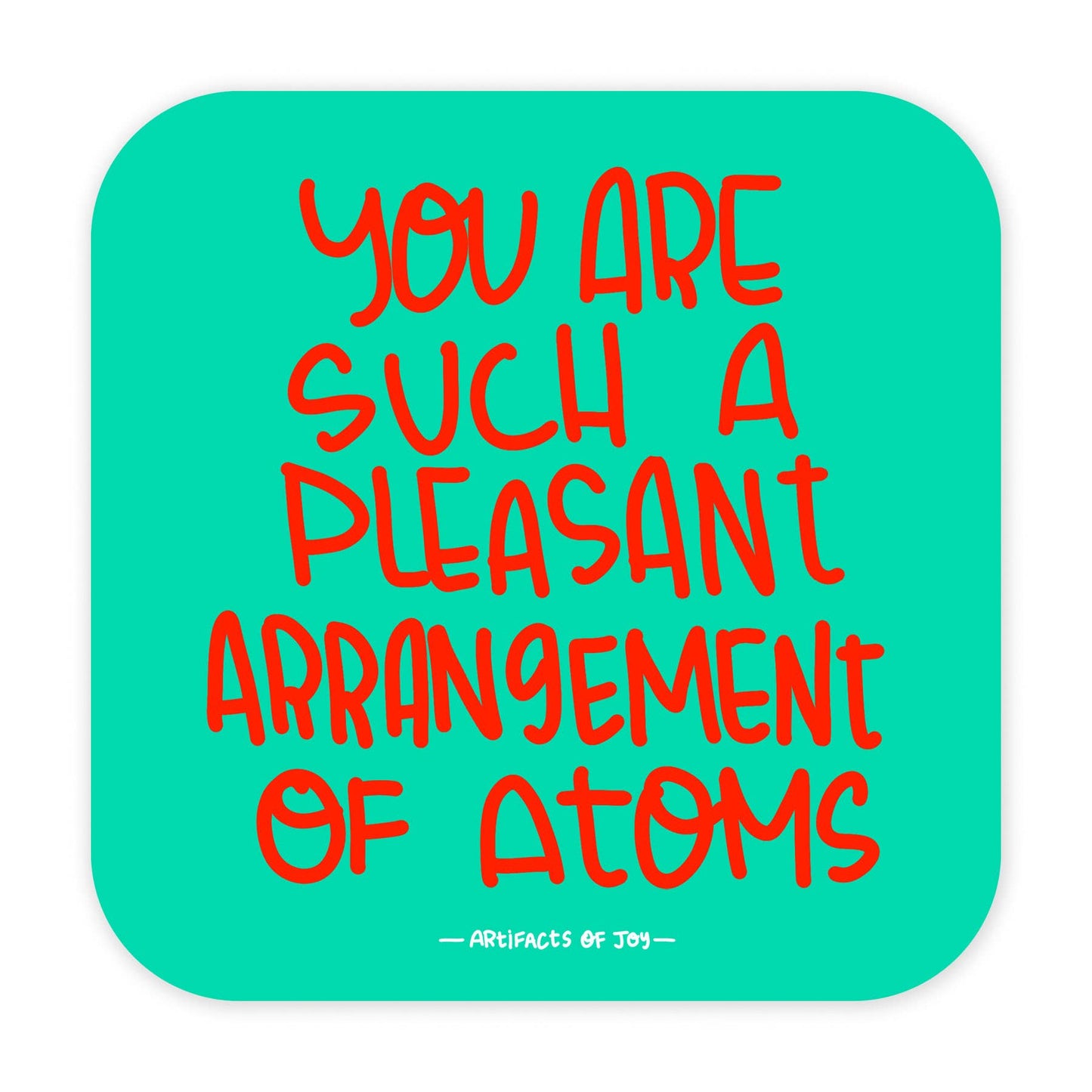 Atoms - 3 Inch Vinyl Art Sticker