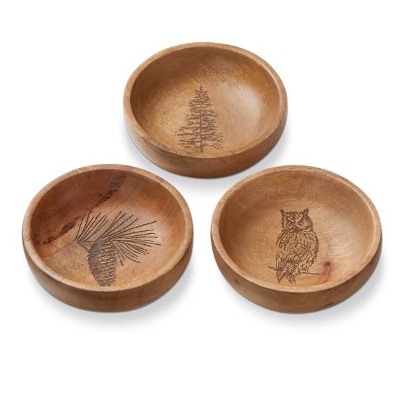 Wilde Pine Wood Bowl, Assortment, Sold Separately