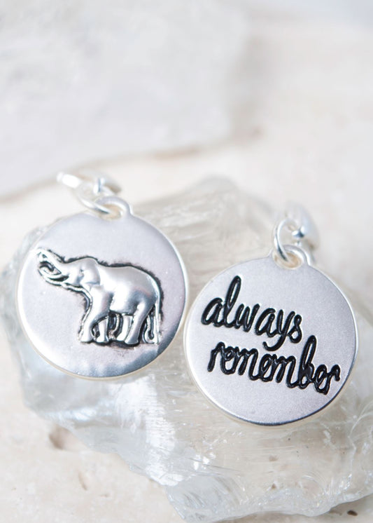 Medallion Charm - Elephant - AMANDA BLU