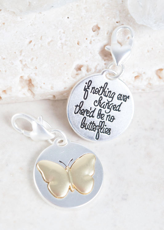 Medallion Charm - Butterfly - AMANDA BLU