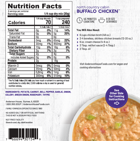 North Country Cabin Buffalo Chicken Soup Mix