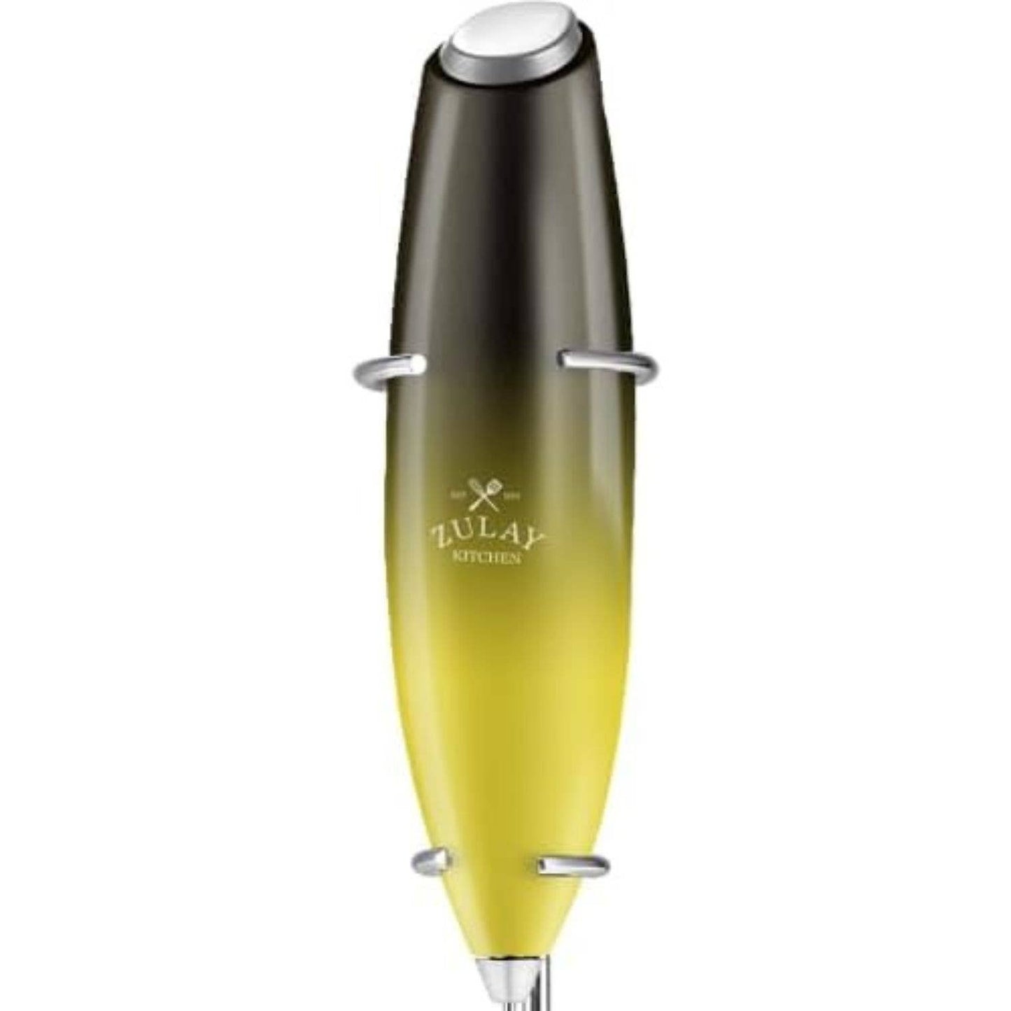 Powerful Handheld Milk Frother with Stand: Teal