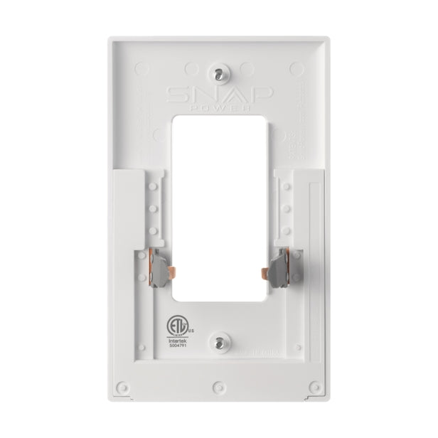 Snap Power Wall Plate Guidelight GFCI White