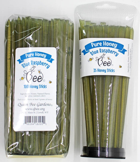 Blue Raspberry Honey Sticks - 100 ct
