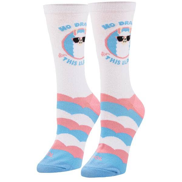 No Drama Llama Socks - Womens