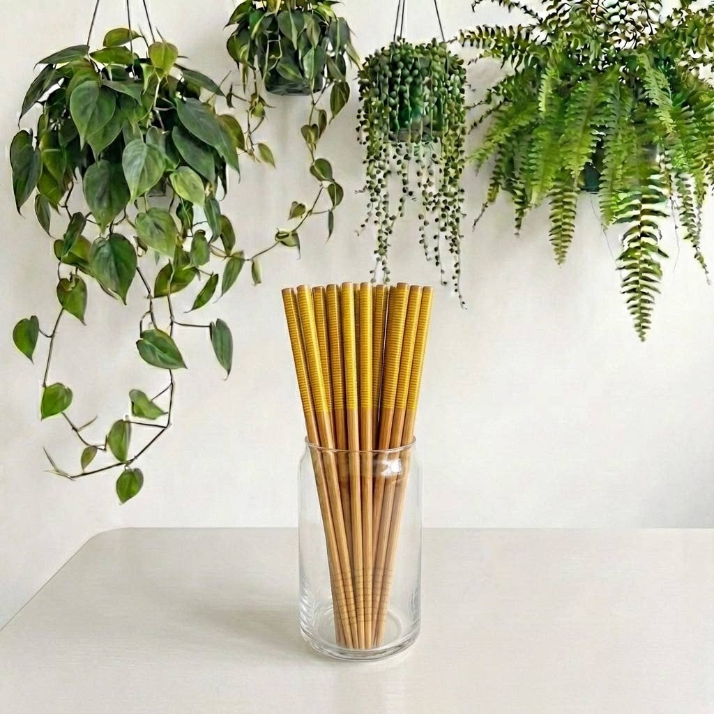 Bamboo Chopsticks - Set of 2 | Summer Bestseller: Green
