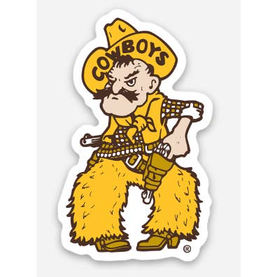 Pistol Pete Sticker - Wyoming Cowboys