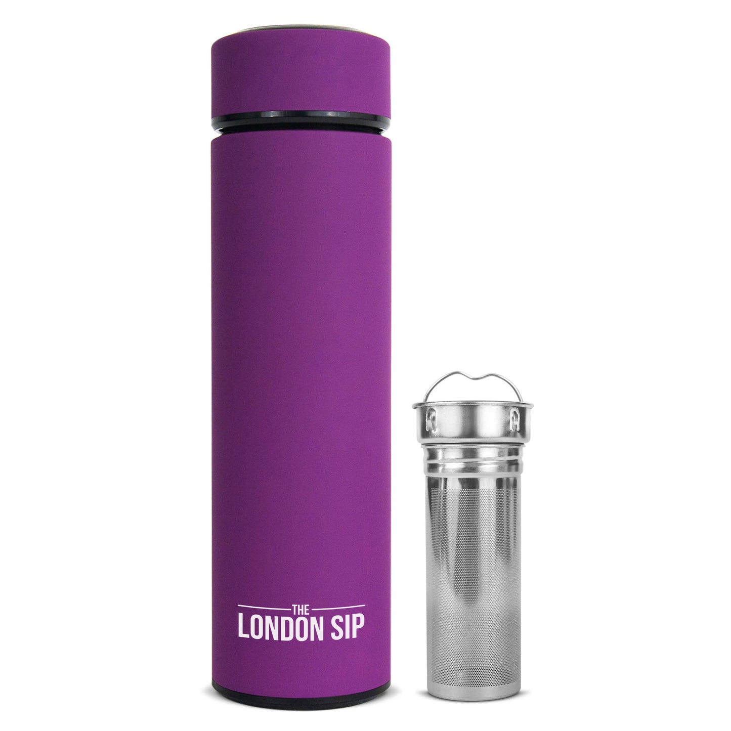 London Sip Tea Infuser Bottle 16oz: Lilac