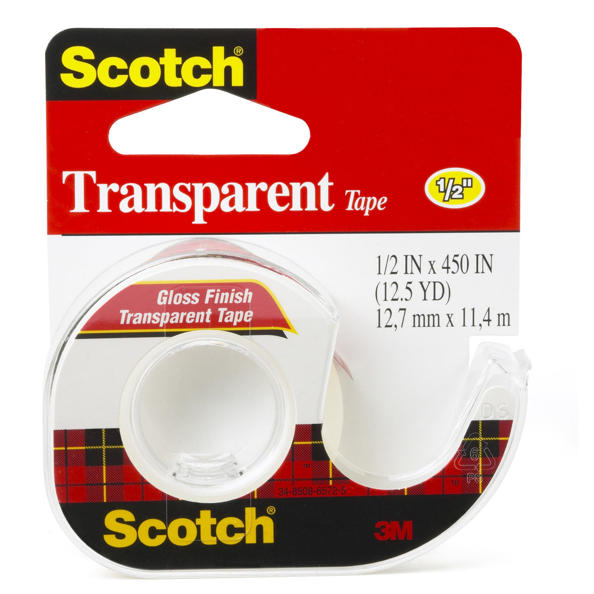TRANSPARENT TAPE .5X450IN
