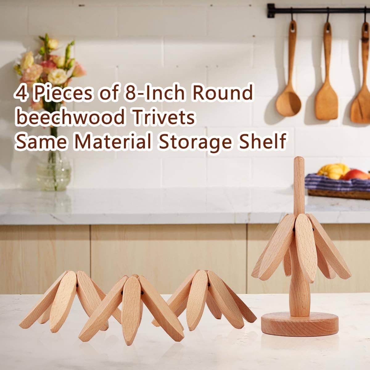 Foldable Heat Resistant Pads Kitchen Table  Trivets(10 Sets)