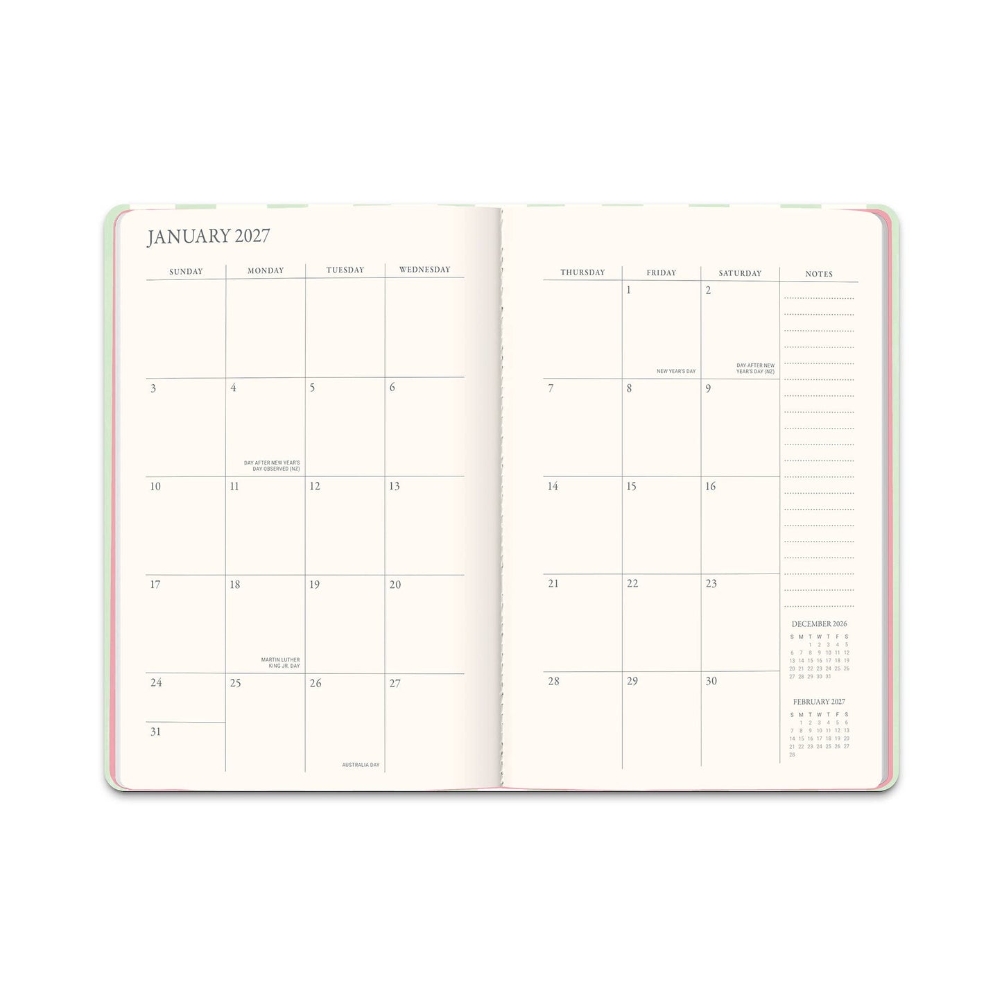 2027 Cabana Blooms Medium Casebound Planner