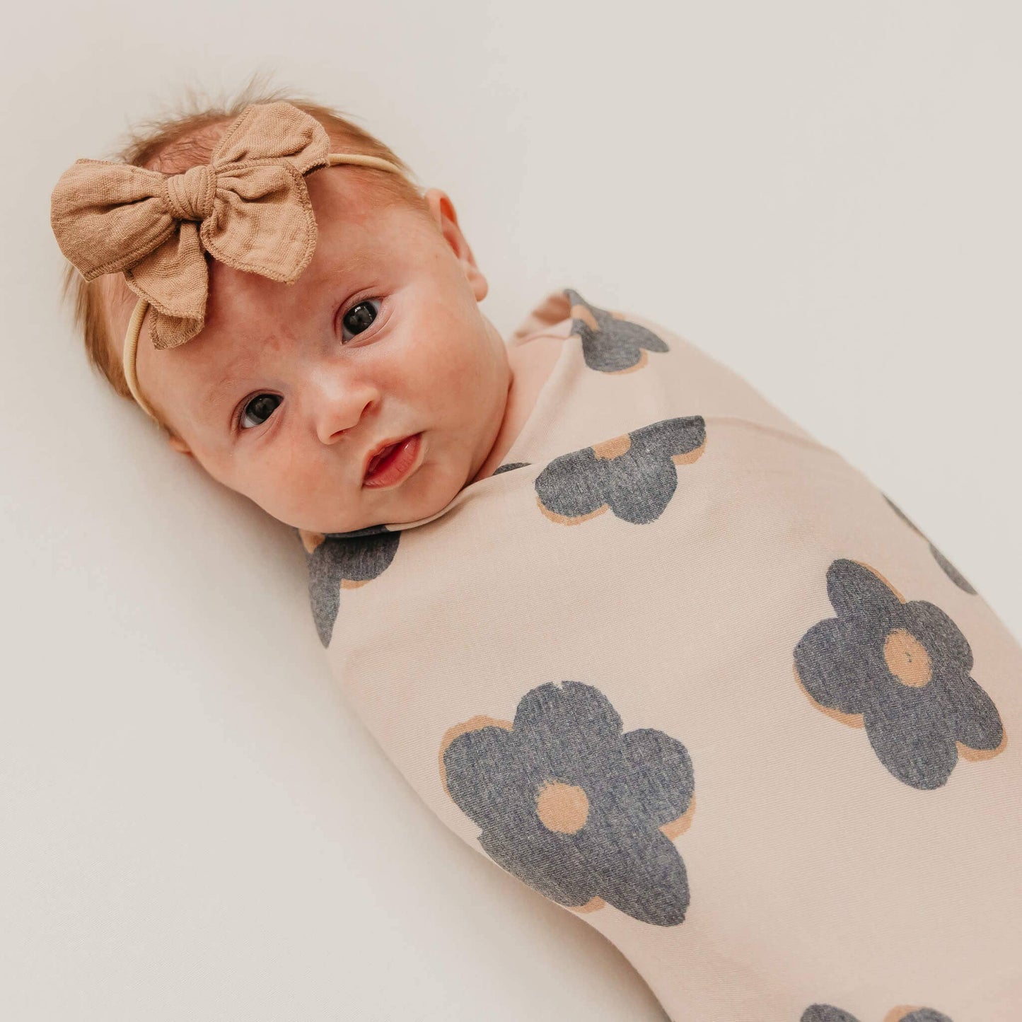 Knit Swaddle Blanket - Gemma In Tan