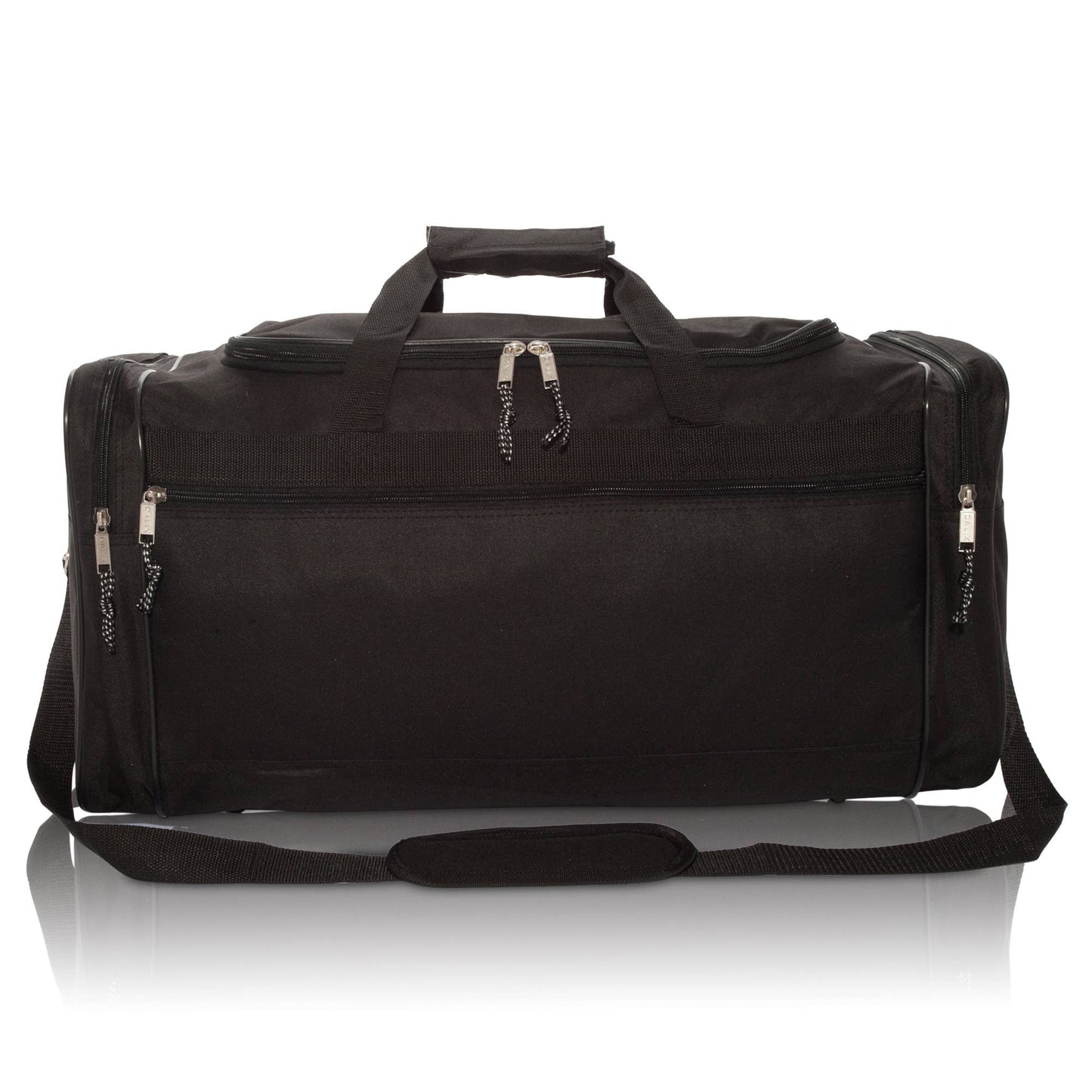 DALIX 25" Extra Large Vacation Travel Duffle Bag: Black