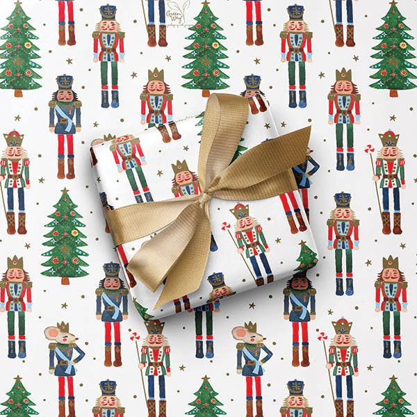 Christmas Gift Wrapping Paper: Nutcracker Dance / 1 Pack / 24"x85'