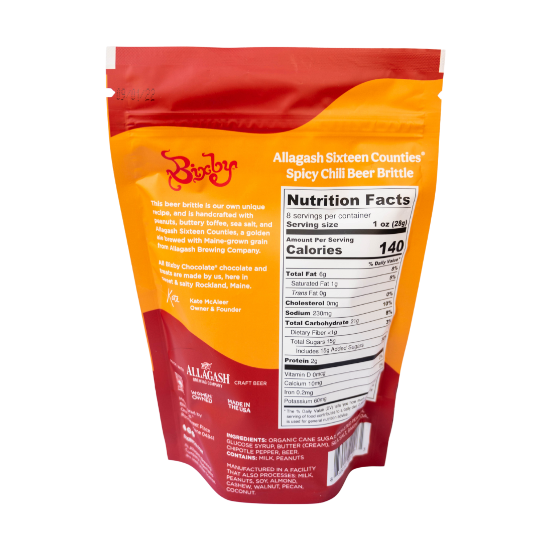 Allagash Beer Brittle: Chili peanut