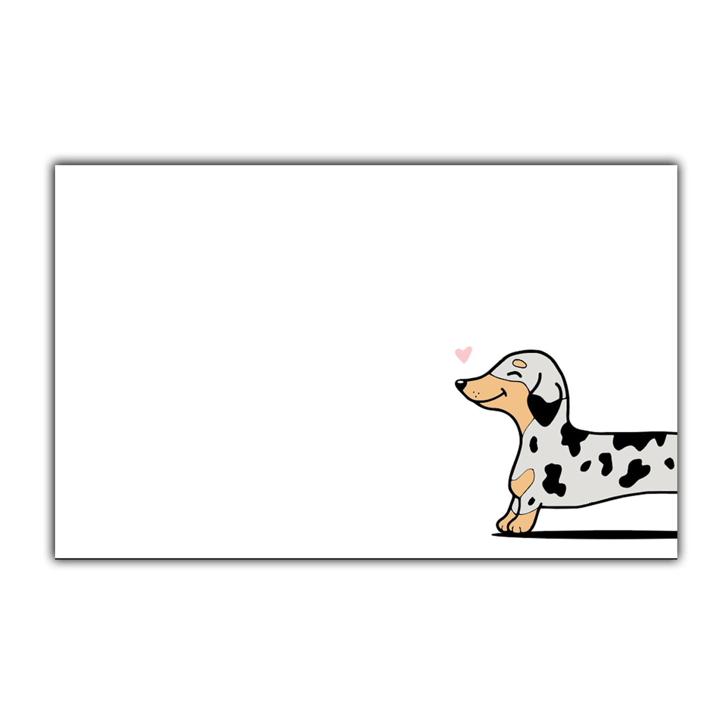 Mini Notecard Set of 60 - Wiener Dog