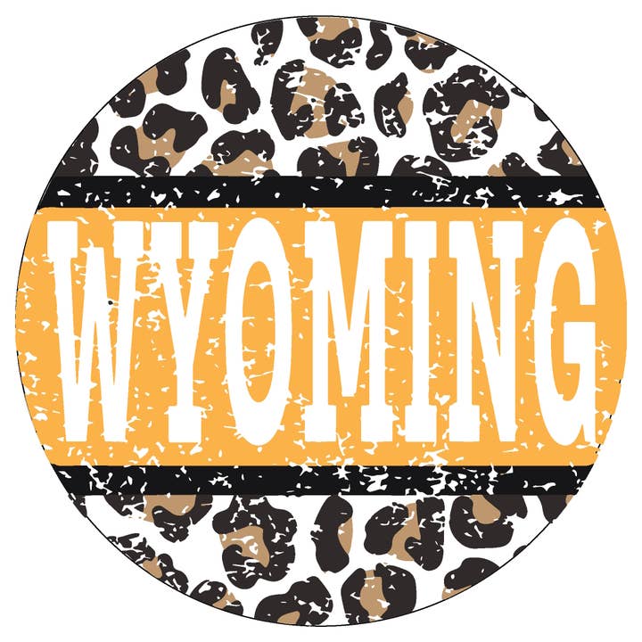 Wyoming Leopard Sticker