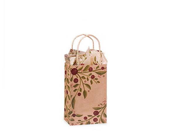 Tuscan Harvest Kraft Paper Retail Gift Bags: 25 Pack / Filly 13x7x13"