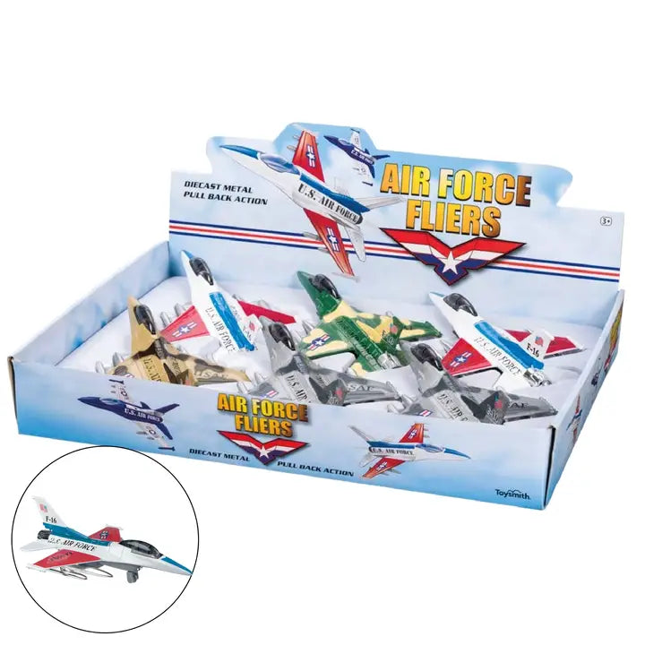 Air Force Fliers, Pull Back Action - Toy Planes