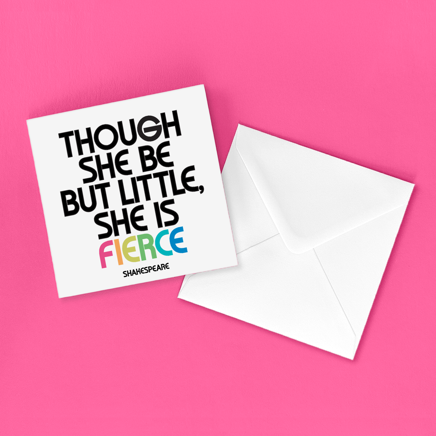 Cards - D404 - Though She Be Little (William Shakespeare)