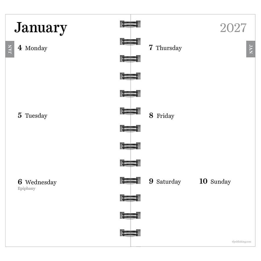 2027 Funk & Floral Small Weekly Monthly Planner