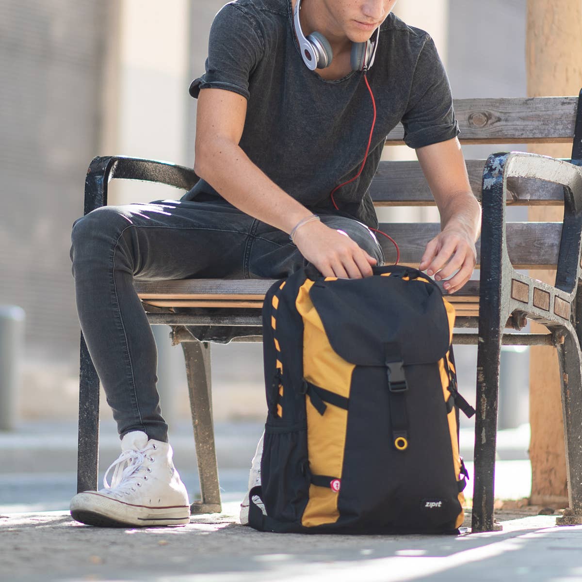 ZIPIT Metro Backpack: Yellow