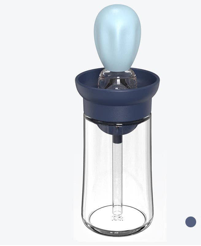 Perfectly drip Oil bottle with silicone brush Pastry steak L: 1 Pack(Mix & Match Colors)