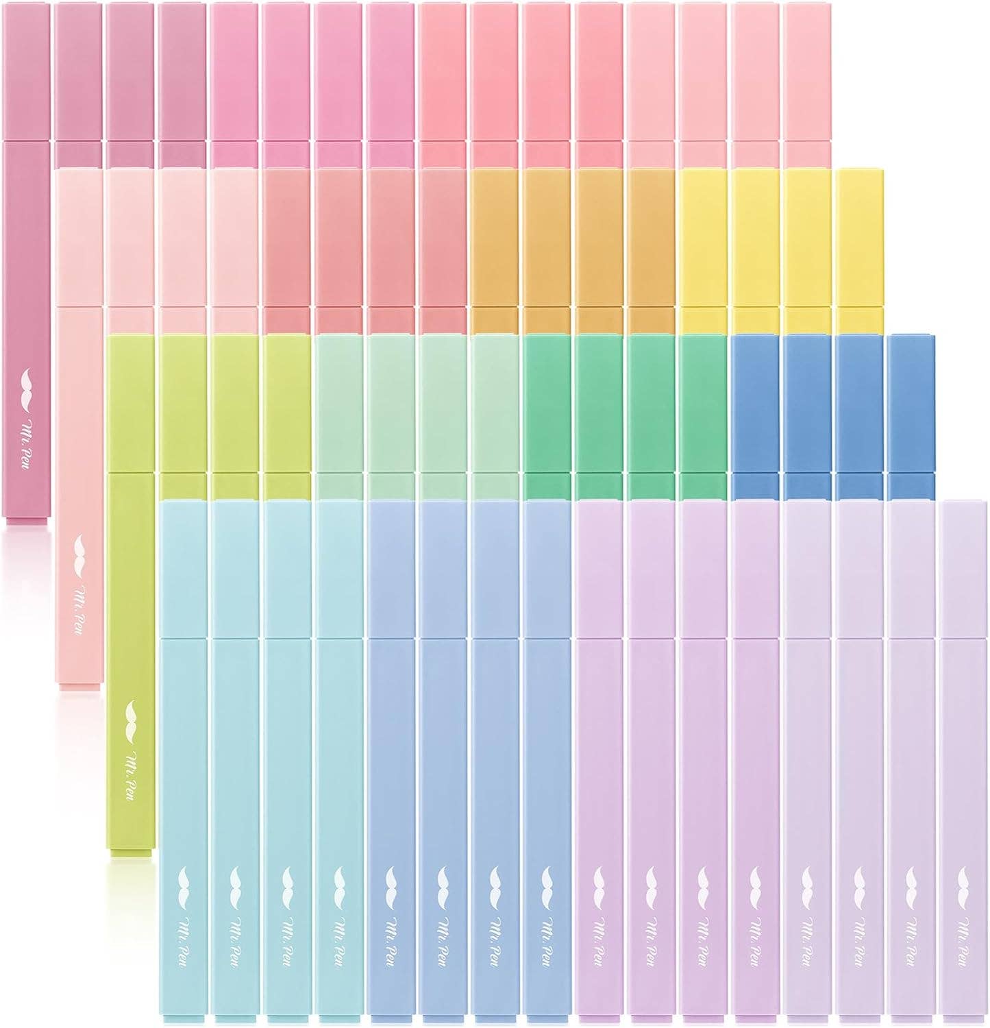 Mr. Pen Aesthetic Highlighter Retail Display: Aesthetic Highlighters, 48 Pack