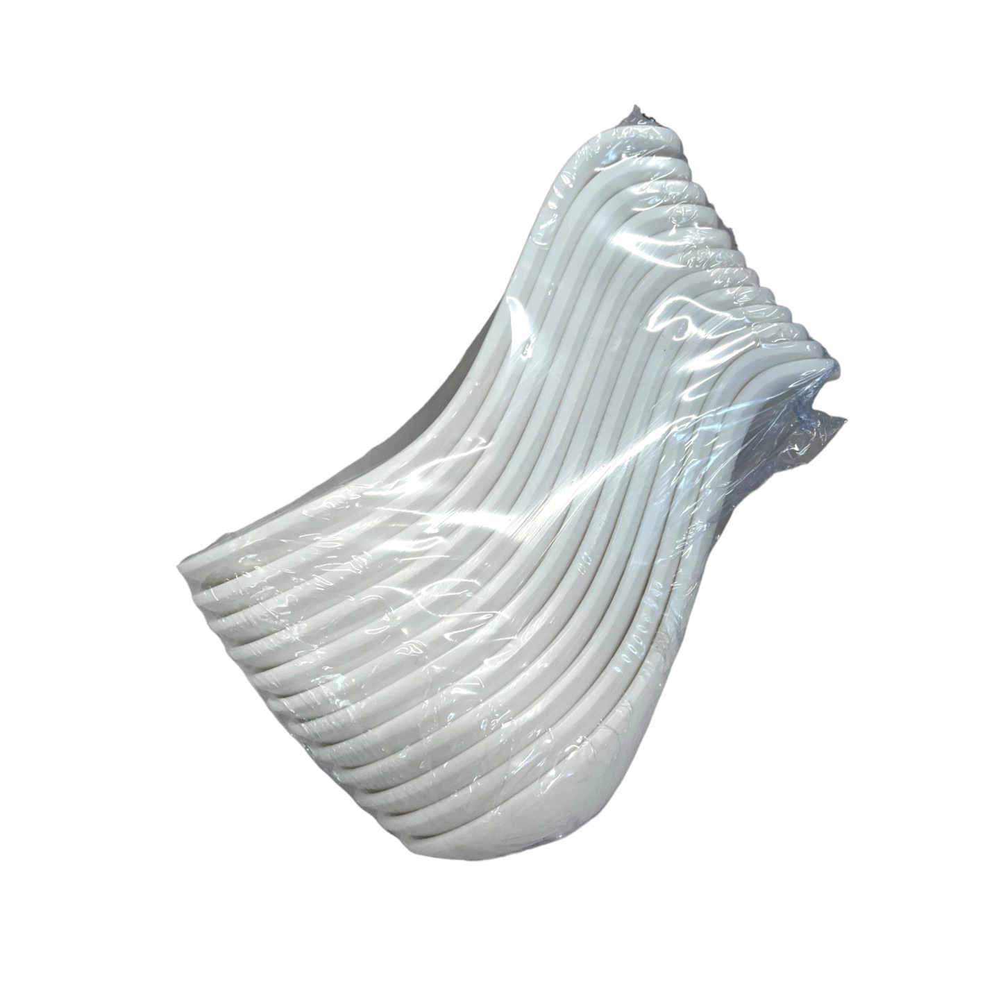 White Melamine 6 Inch Length Curved Soup Spoon (12/576)