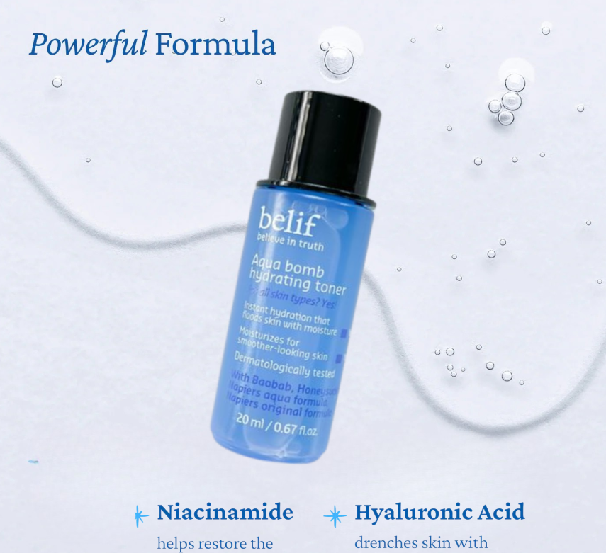 BELIF Aqua Bomb Hydrating Toner 20ml MINI