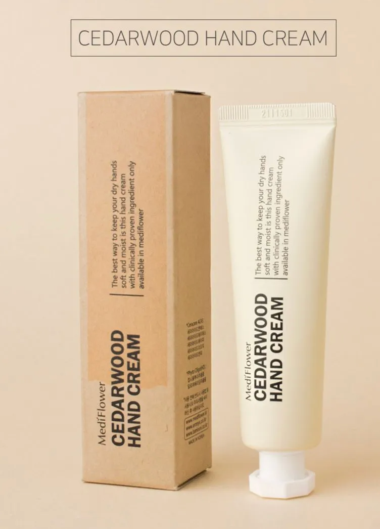 MEDIFLOWER Delicat Hand Cream Lotion: Cedarwood