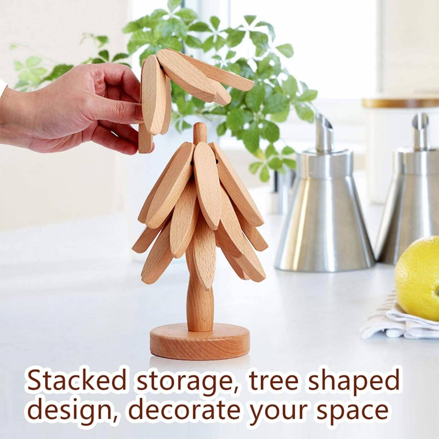 Foldable Heat Resistant Pads Kitchen Table  Trivets(10 Sets)