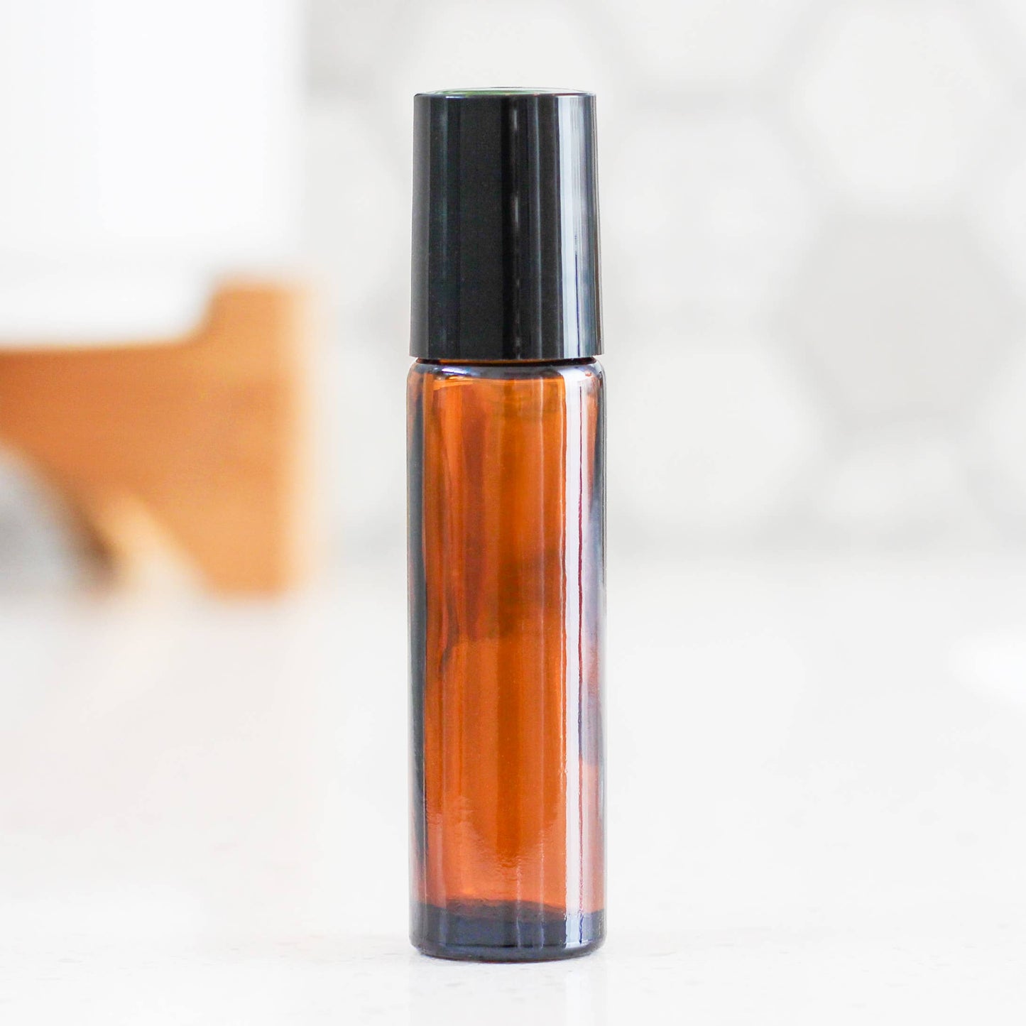 10ml Empty Amber Glass Roller Bottle