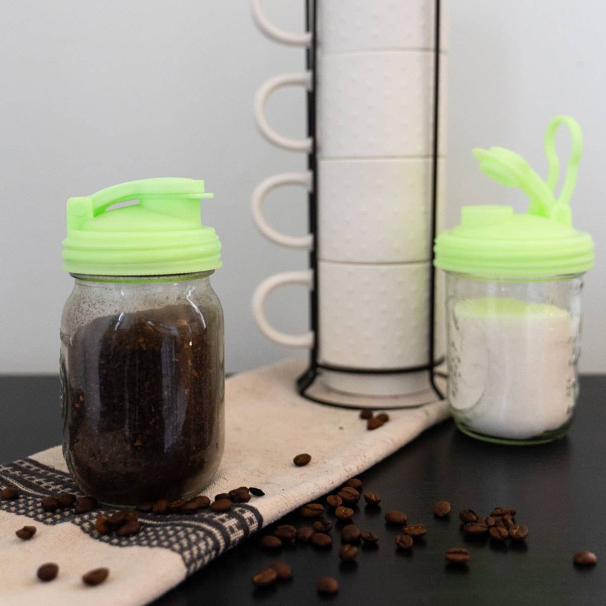 Mason Jar Pour Lid, by reCAP® - Case of 12: Silver / Wide Mouth