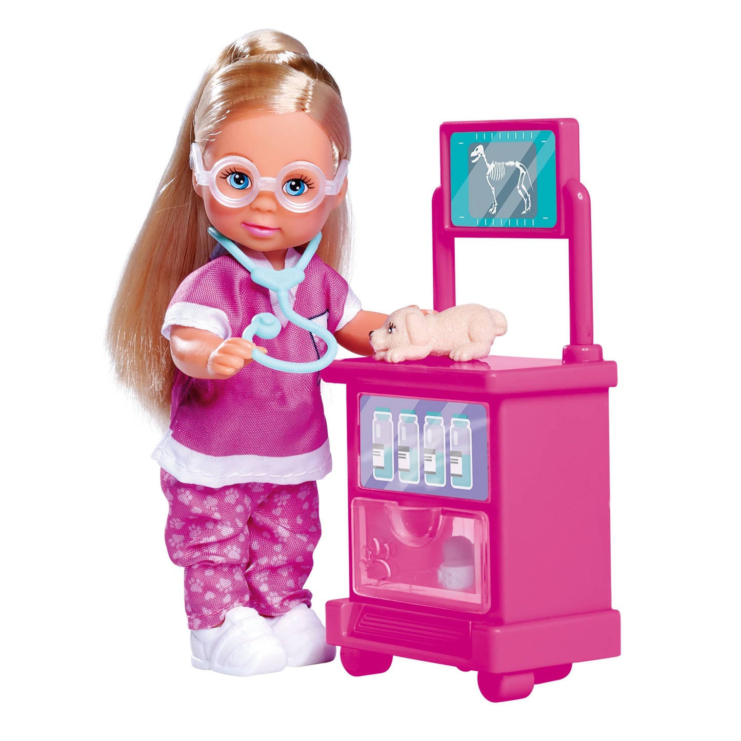 Simba Dickie- Evie Love- Puppy Doctor Doll Playset