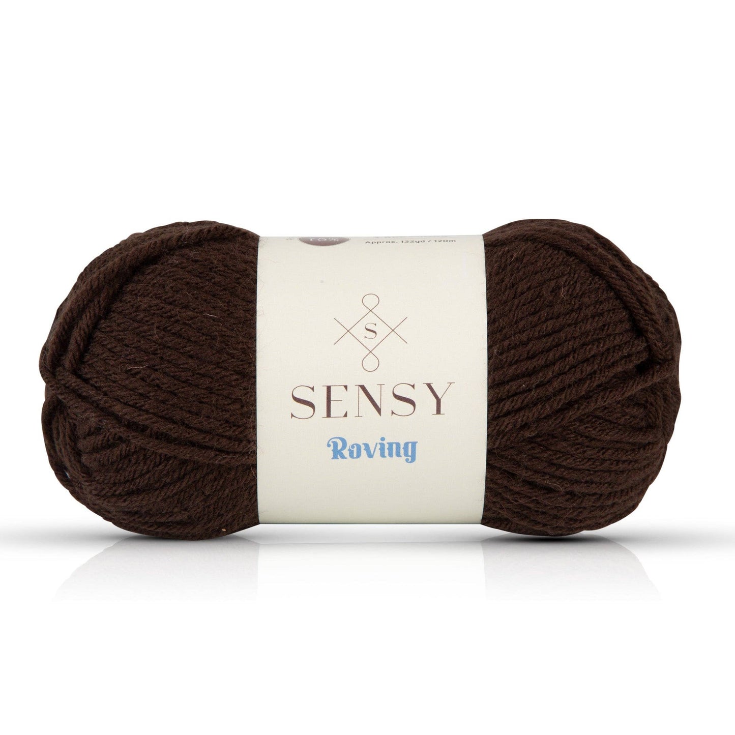 Sensy Roving Yarn, 3.5 oz, 132 Yards, Gauge 5 Bulky: Dark Chocolate / 1 Skein