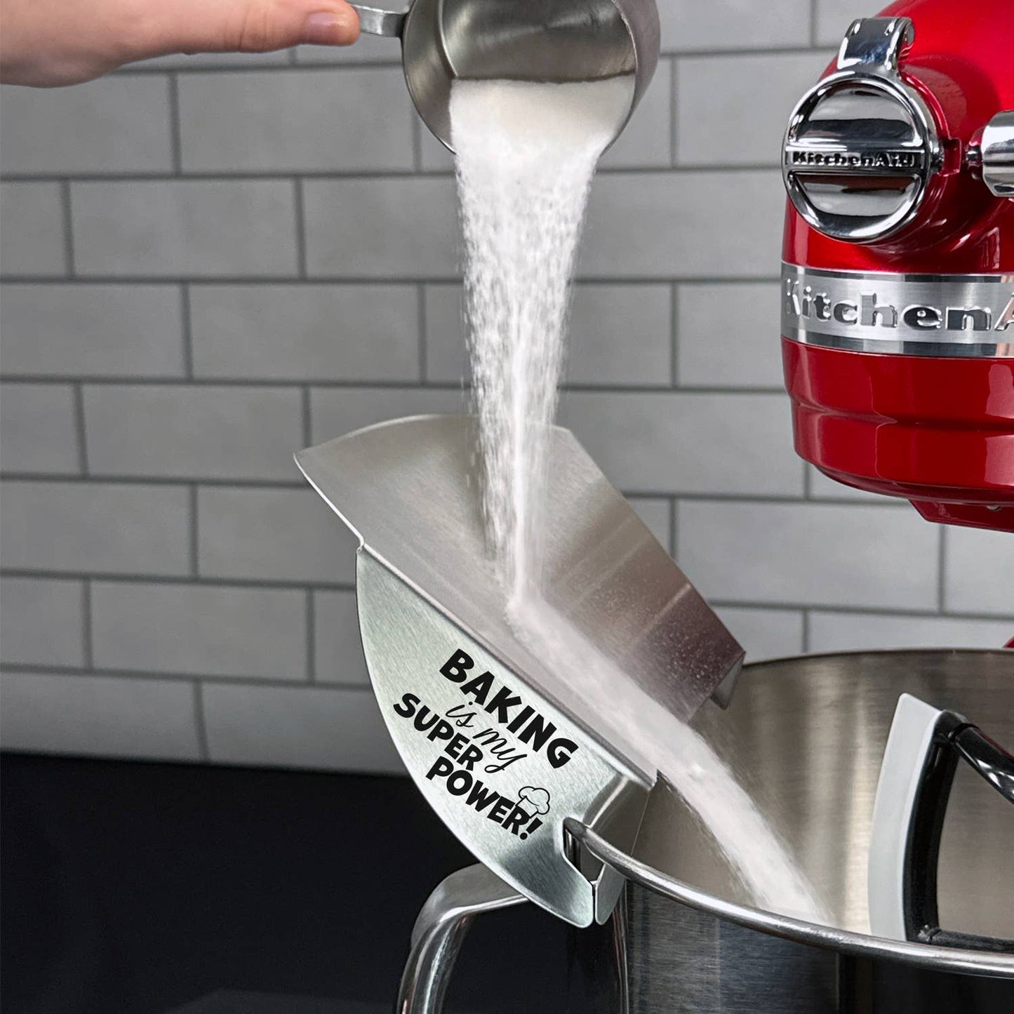Slogan Pouring Chutes / For Metal Mixing Bowls: Baking Is My Superpower
