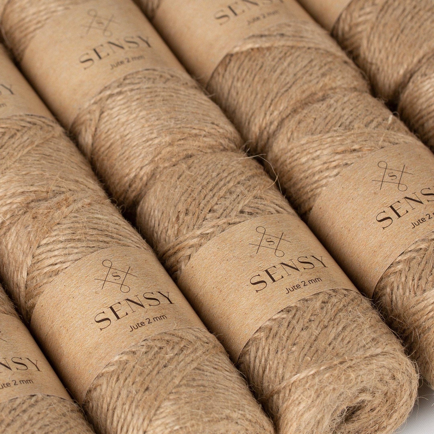 Sensy Premium Natural Jute Twine Best Arts Crafts Gift Twine Christmas Twine Durable Packing String (328 Feet): 1 Skein