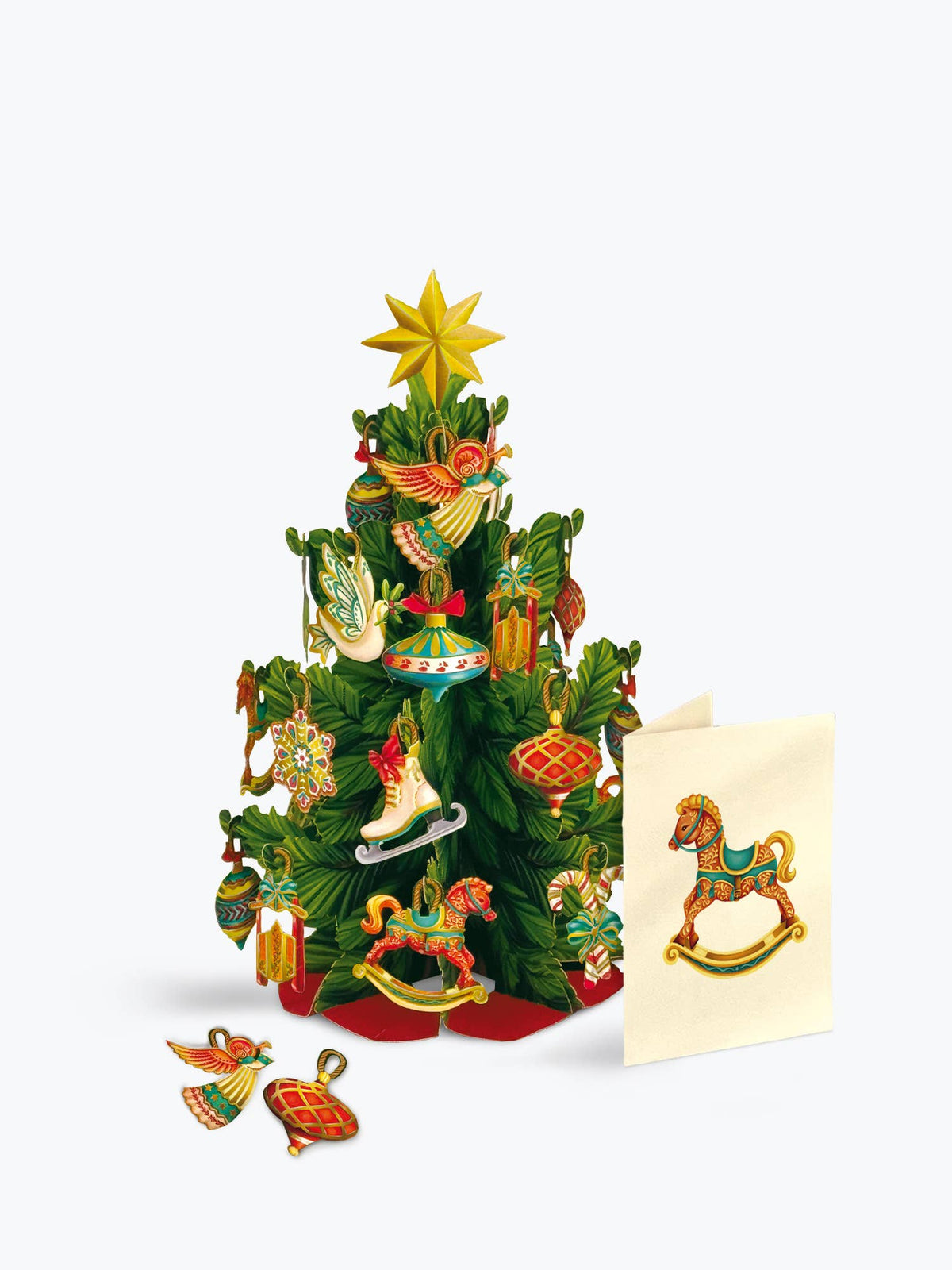 Mini Christmas Tree (10 Mini Pop-Up Greeting Cards)