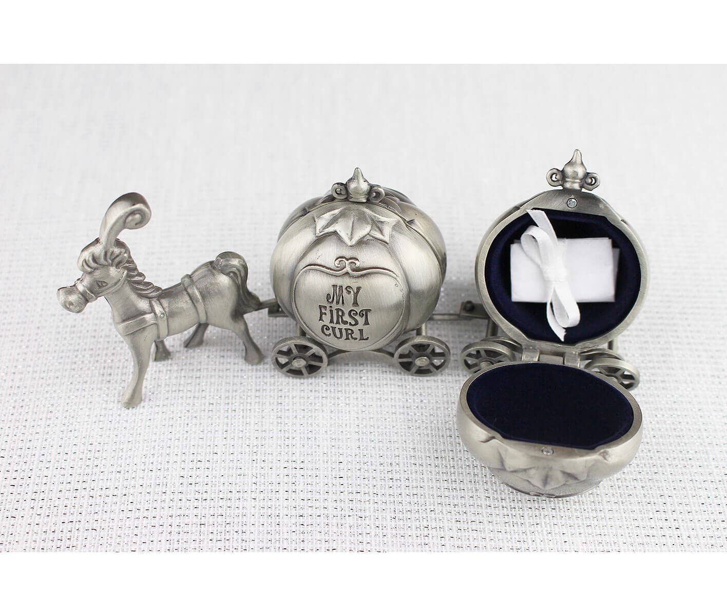Fairytale Coach Baby Tooth and Curl Boxes