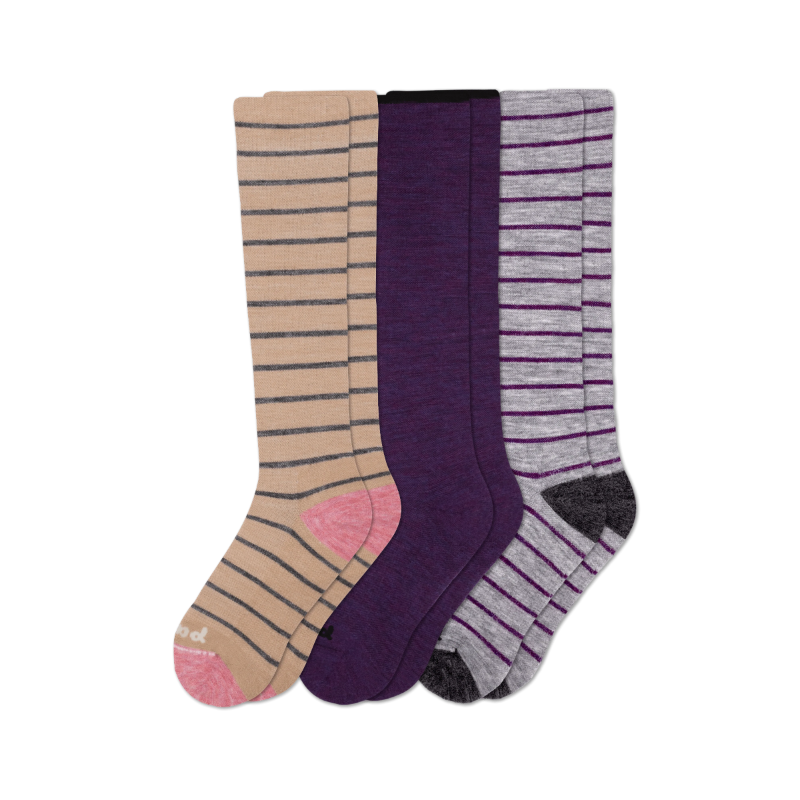 Women's Compression Socks: Medium / Large (US: 8.5 - 11.5+) ~ Assorted colors ~ Sold separately