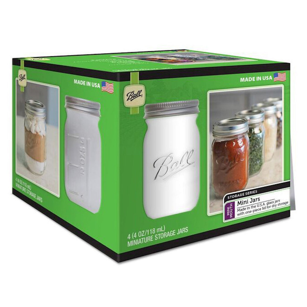 STORAGE JAR 4OZ 4/PK