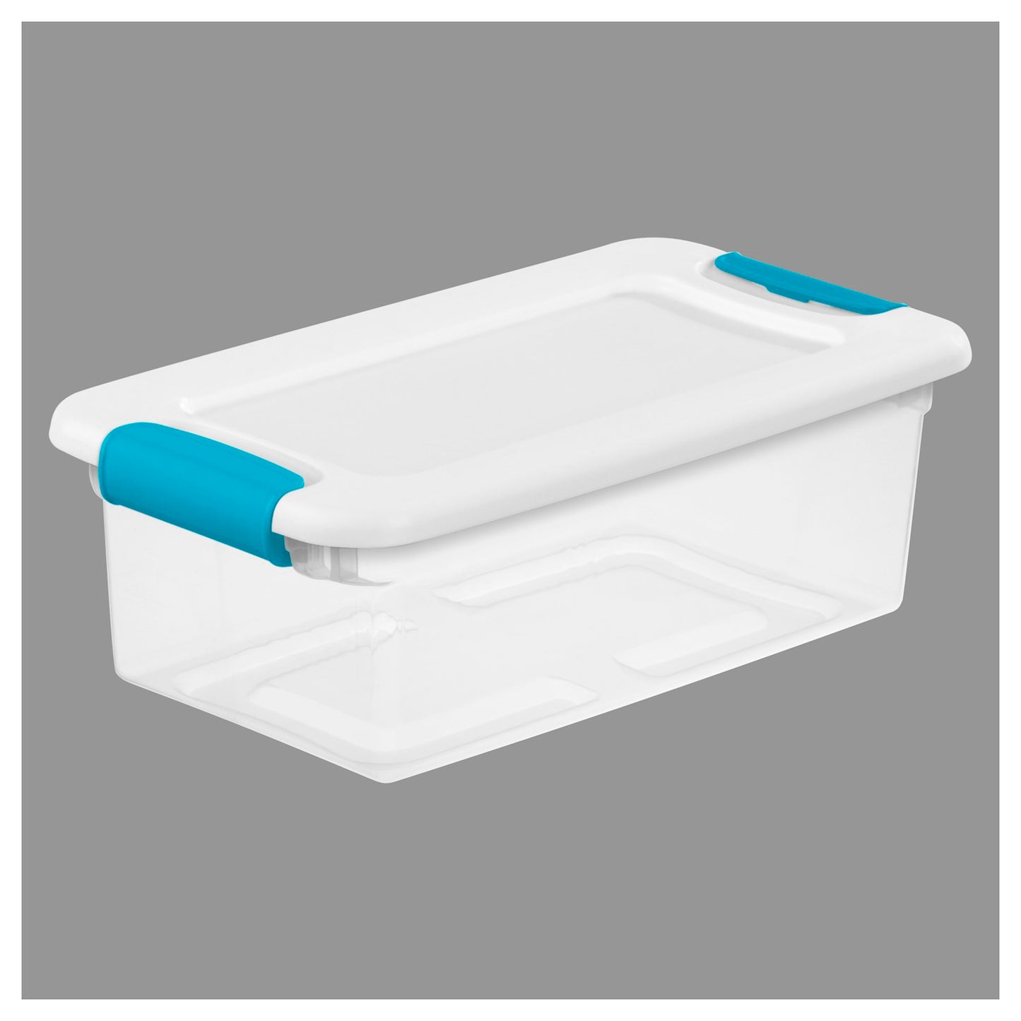 TOTE CLR LATCH WHT LID 6QT
