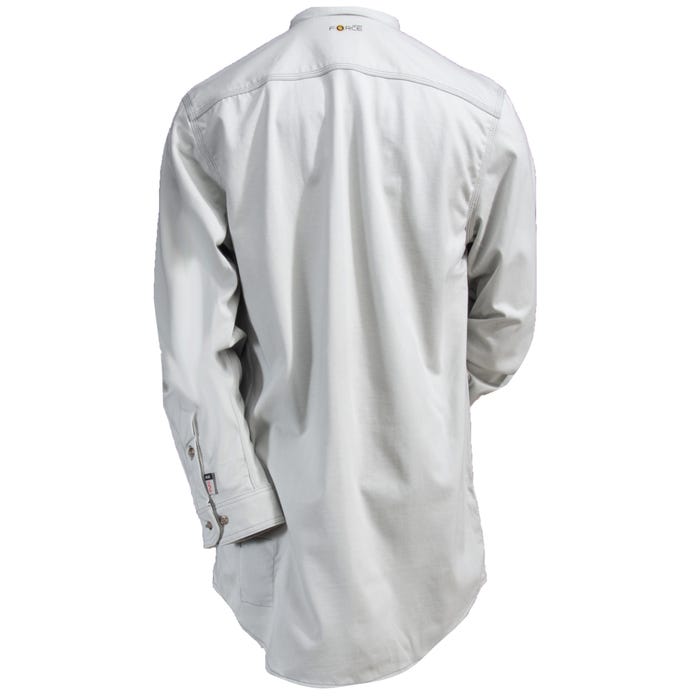 Carhartt FR Shirt: 101698-051 Men's Light Grey FR Force Cotton Hybrid Shirt