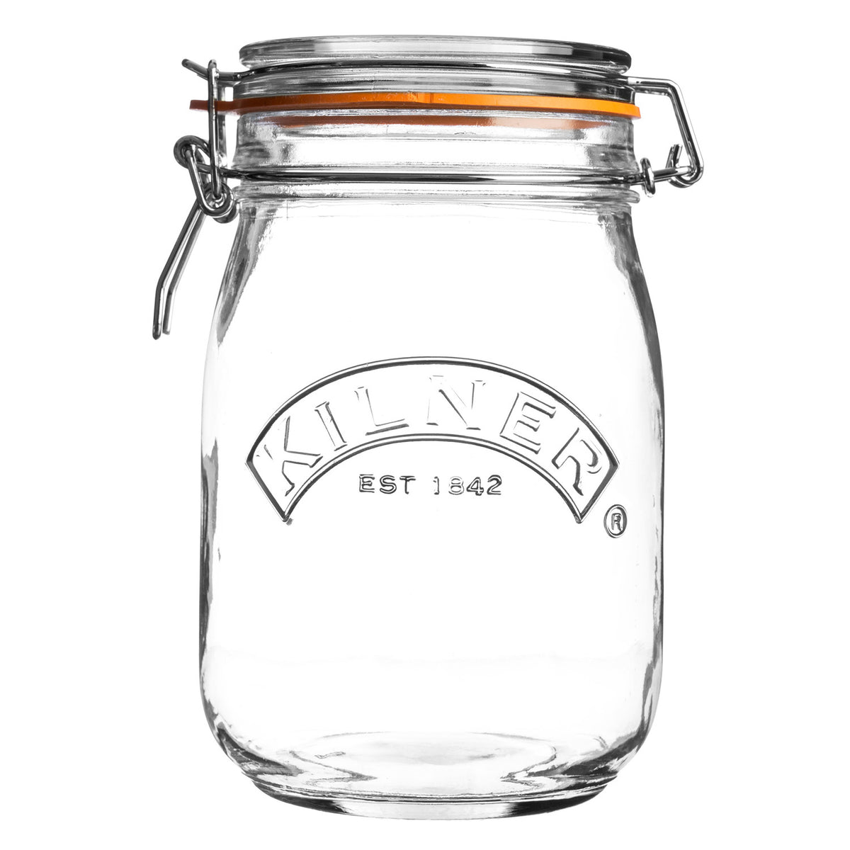 JAR ROUND CLIP TOP 34 FL OZ